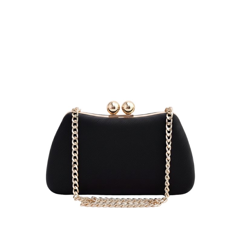 Classic Chic Metal Frame Chain Clutch