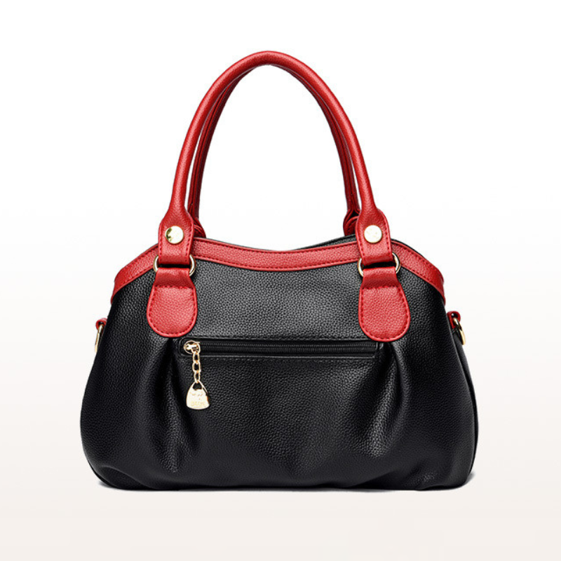 Elegant Color Block Handbag