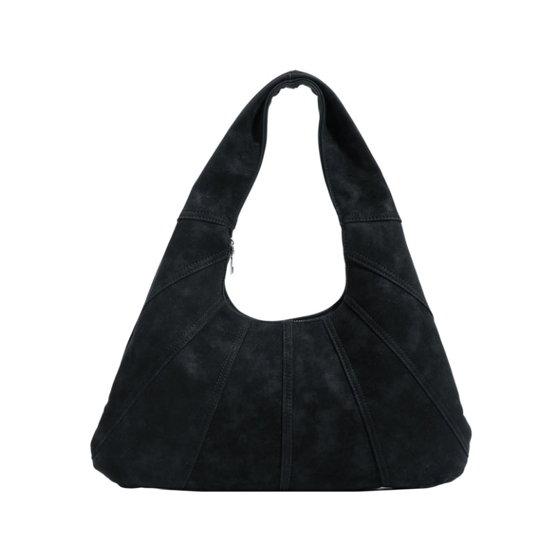 Women's Sculpted Panelled Hobo Shoulder Bag