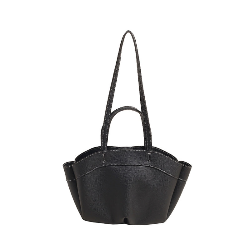 Winged Dual Handle Shoulder Bag