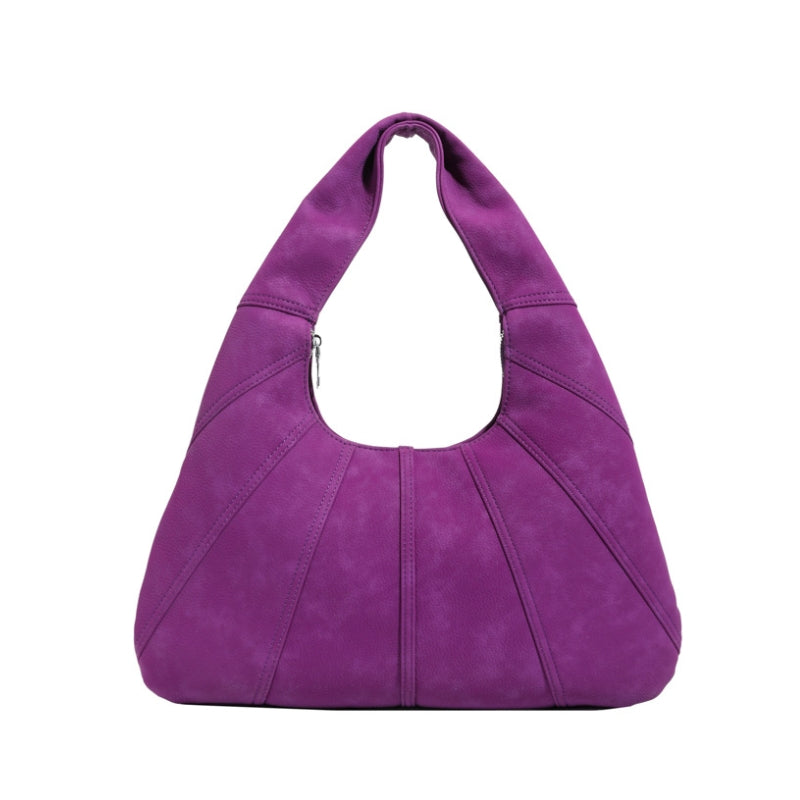 Women's Sculpted Panelled Hobo Shoulder Bag