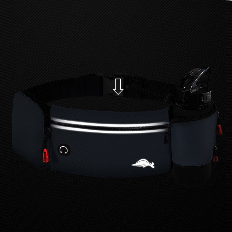 Waterproof Running Waist Bag with Bottle Holder