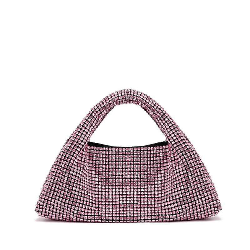 Shimmering Rhinestone Top Handle Handbag