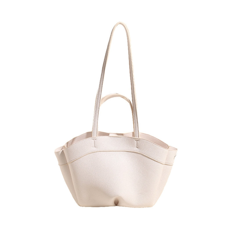 Winged Dual Handle Shoulder Bag