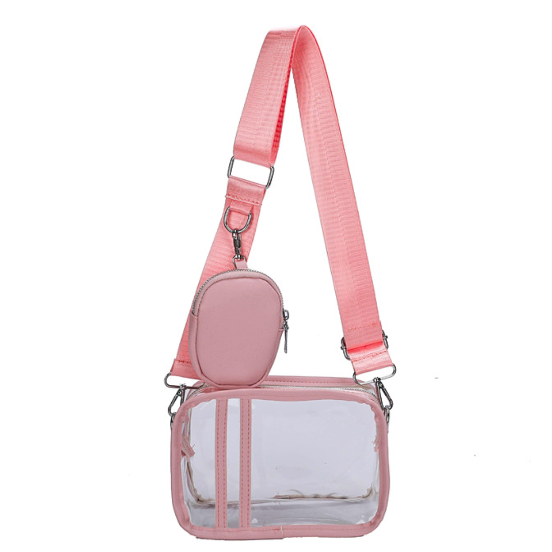 Fashionable Transparent Crossbody Bag