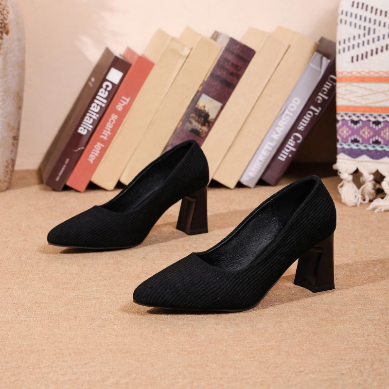Pointed Mary Jane Heels