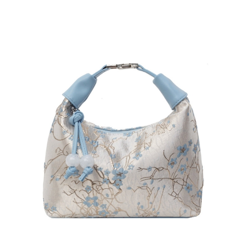 Pleated Silhouette Soft Touch Handbag