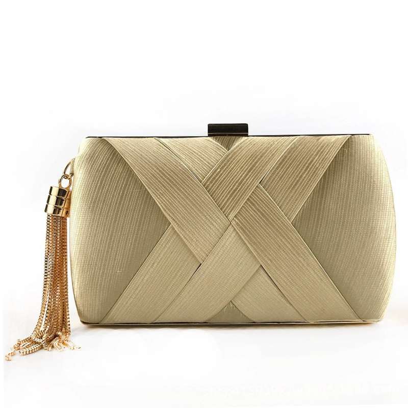 Champagne Knot Clutch Bag