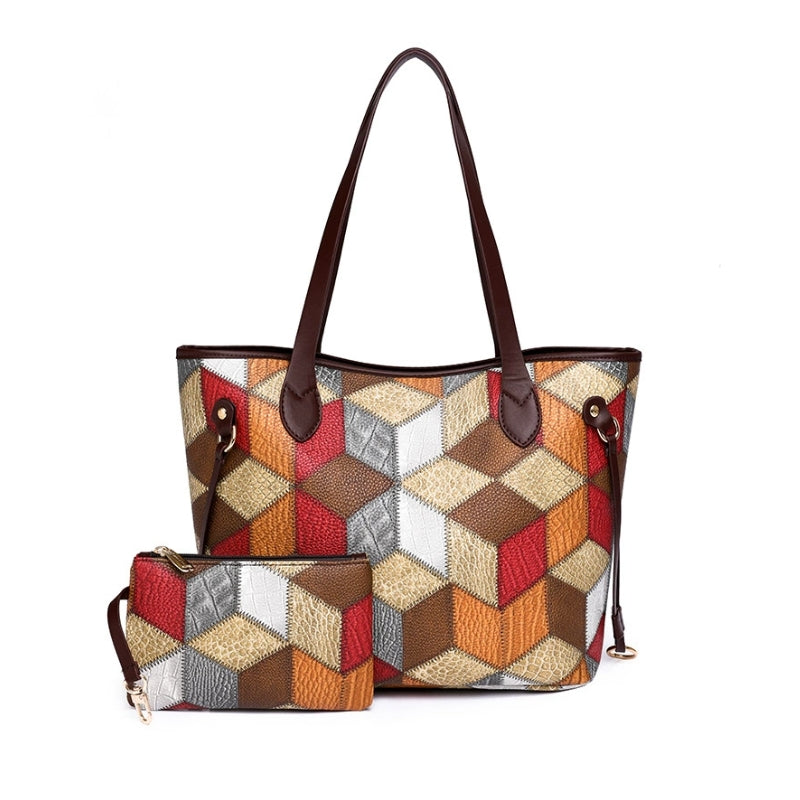 Spleva Chic Splice Large Capacity Shoulder Bag