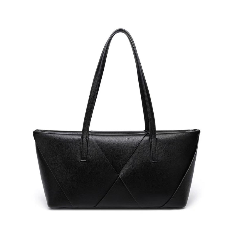 Women's Artistic X-Pattern Textured Shoulder Bag