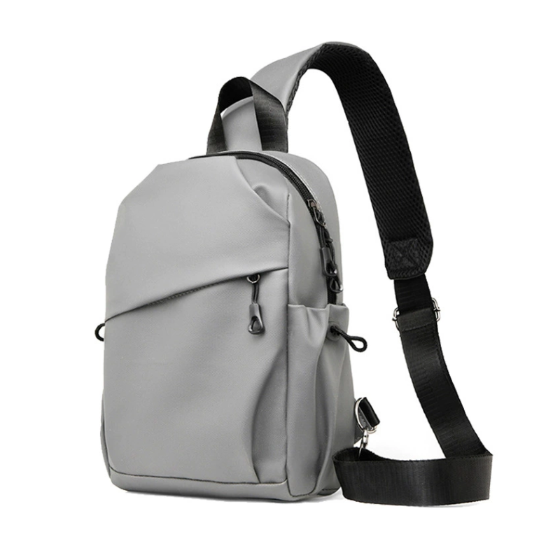 Men's Minimalist Geometric Single Strap Crossbody Bag