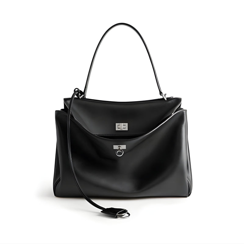 New Women's High End Leather Look Premium Handbag