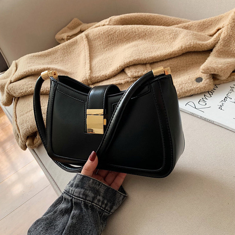 High End Solid Color Shoulder Bag