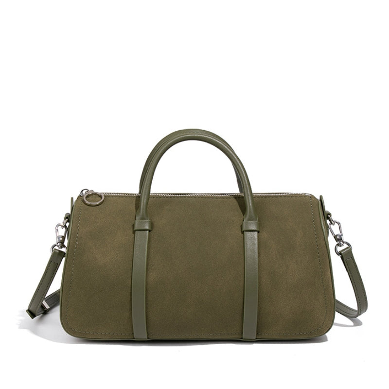 Dragon Inlaid Suede Women's Handbag