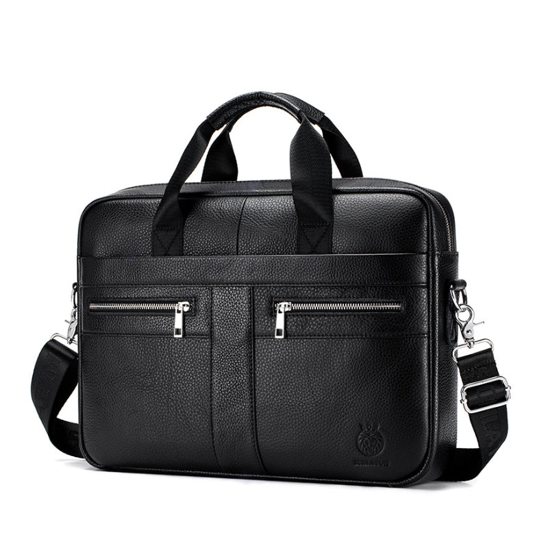 Premium Leather Finish Professional Briefcase Laptop Bag