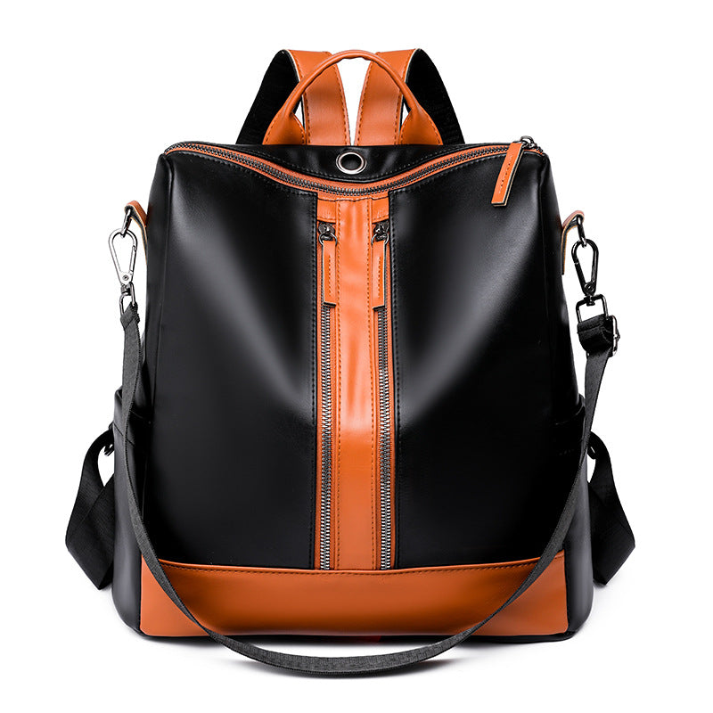 Fashionable Soft Leather Texture Backpack