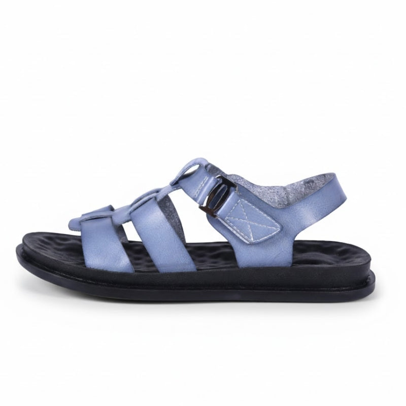 Men's Ergonomic T-Strap Hook and Loop Sandals