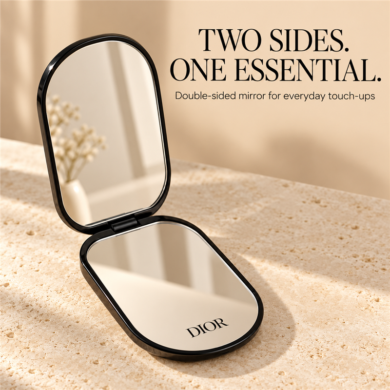 DualView Double-Sided Makeup Mirror with Phone Holder