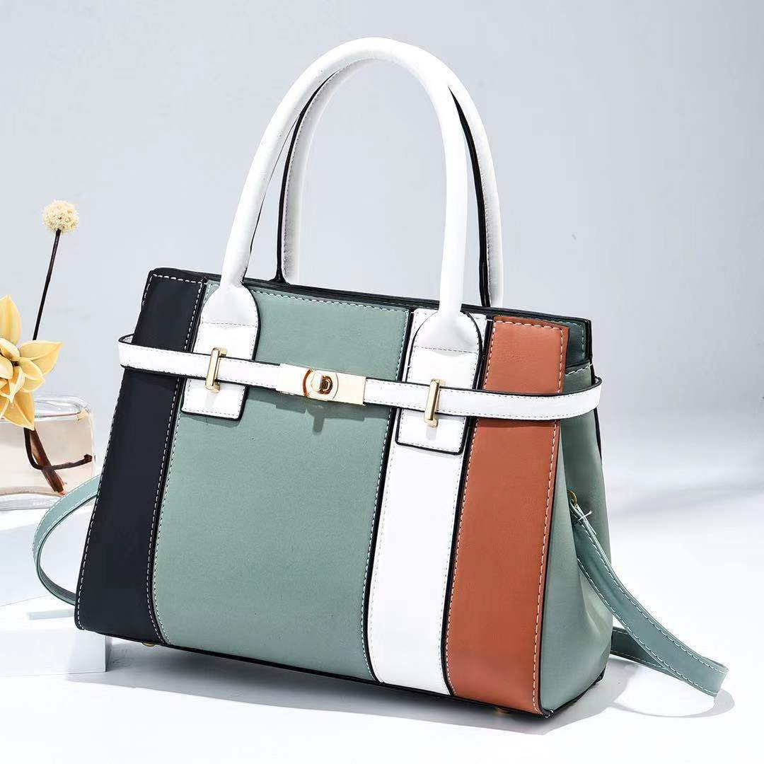 Multi Color Contrast Handbag