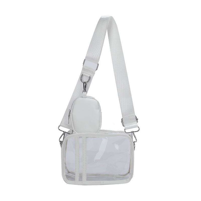 Fashionable Transparent Crossbody Bag