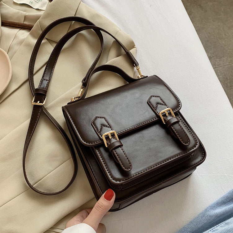 Retro Cambridge Style PU Leather Messenger Bag