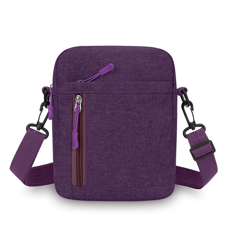 Men's Slim Dual-Zip Everyday Crossbody Bag