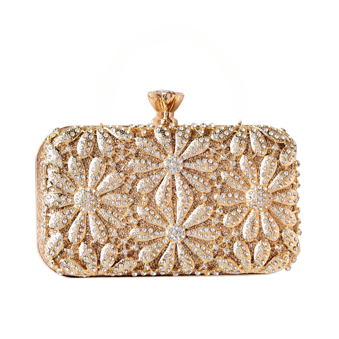 Glam Spark Diamond Clutch