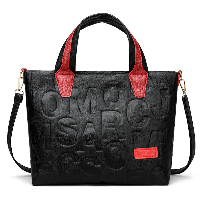 Mbossed Letter Tote Bag