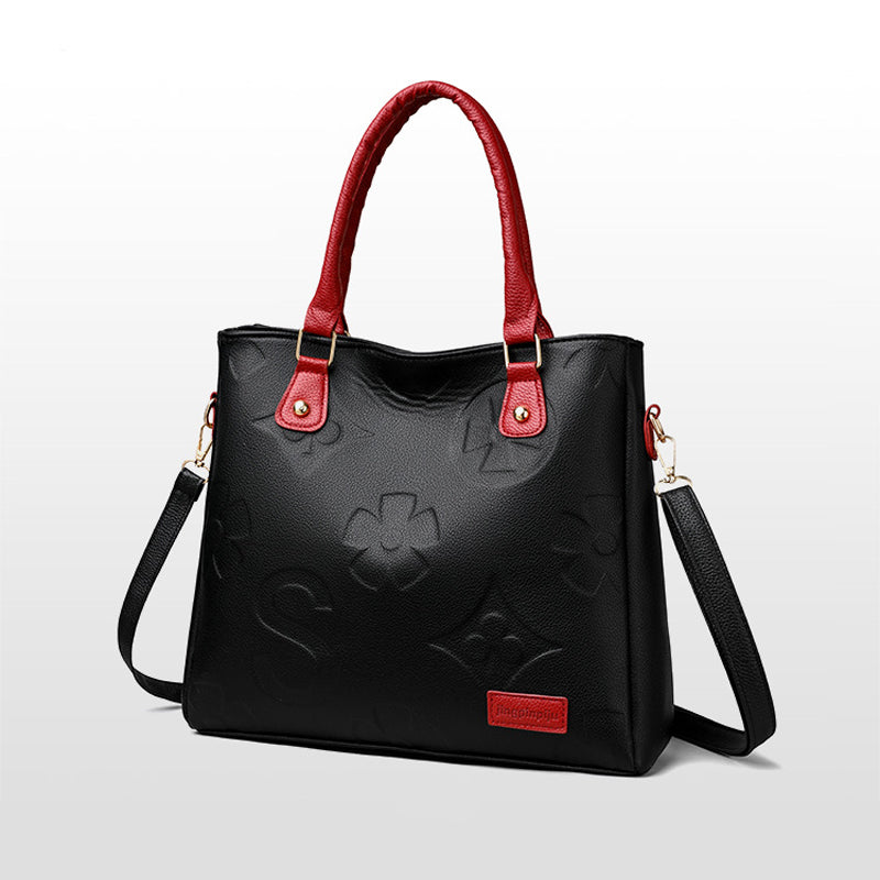 Embossed Charm Tote Bag