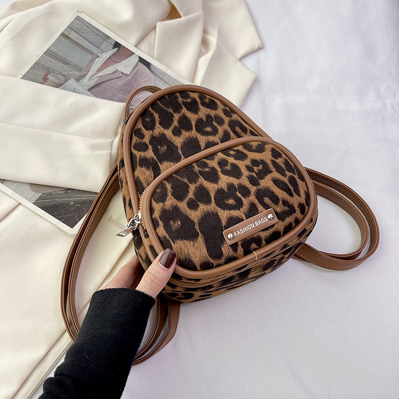 Leopard Print Backpack