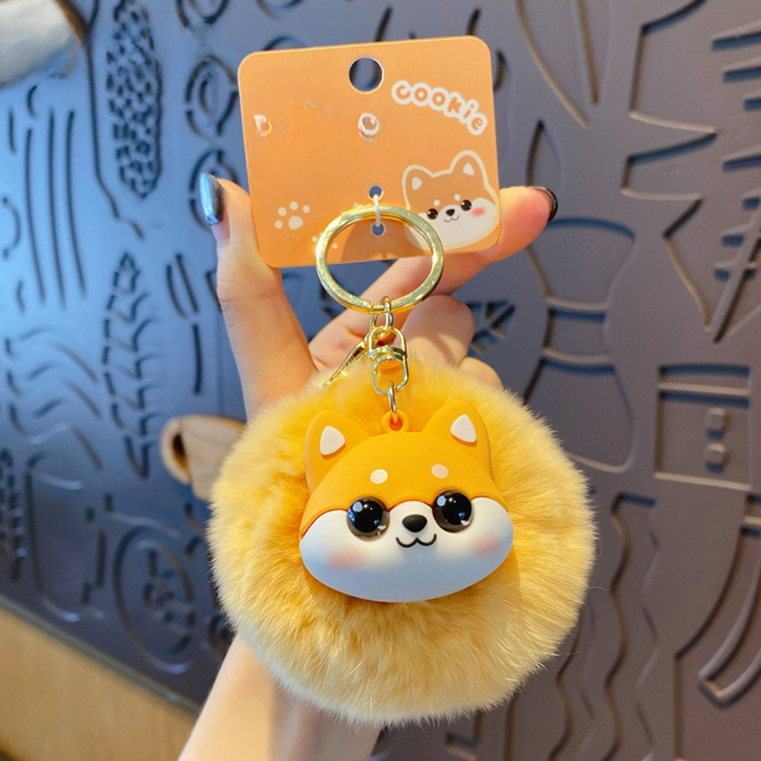 Puffy Pup Keychain