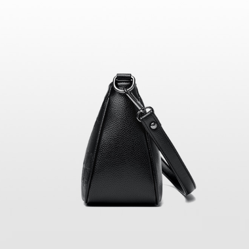 Floral Embossed Shoulder Bag