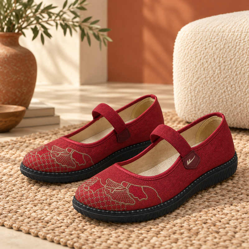 Meilin Embroidered Floral Pumps