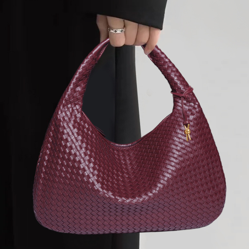 Fashionable Hand-Woven  Dumpling Bag for Women