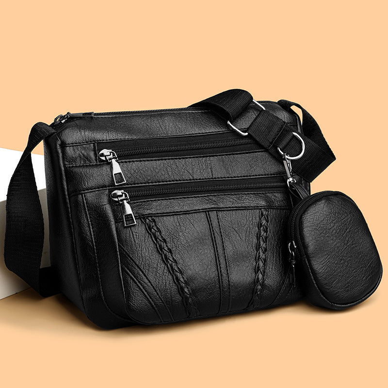 Wide Shoulder Strap Crossbody Bag