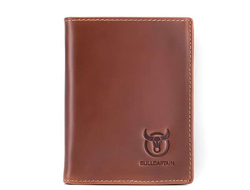 Men's Genuine Leather Top Cowhide Photo Layer Wallet