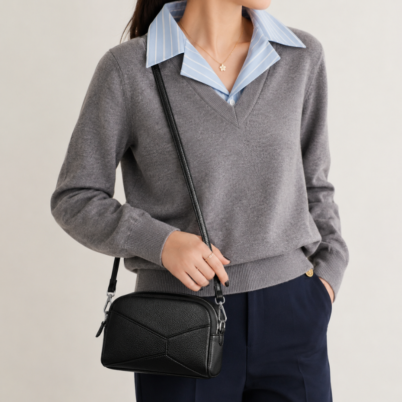 Aster Leather Phone Crossbody Bag