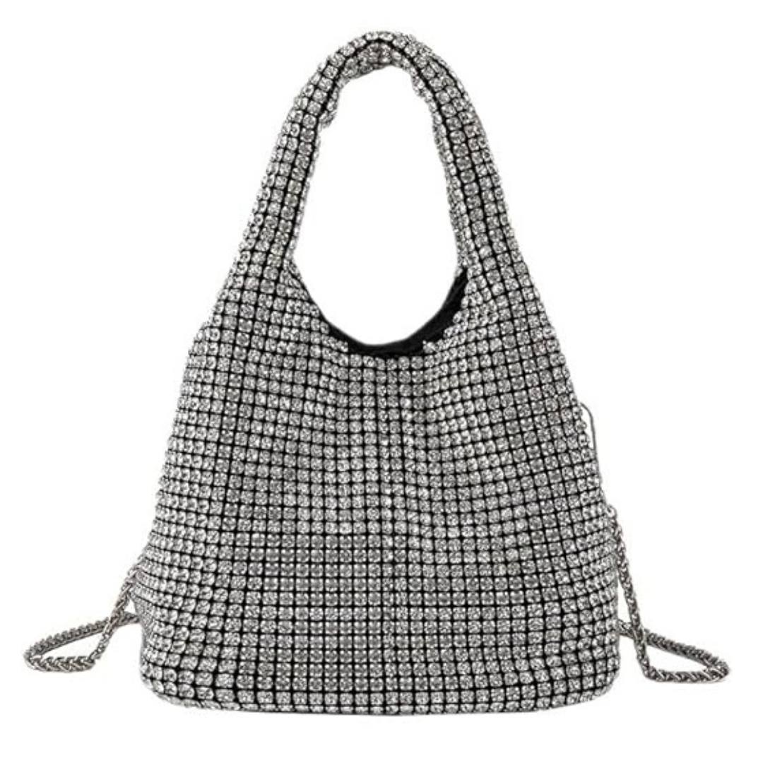 Dazzle Luxe Diamond Bucket Bag