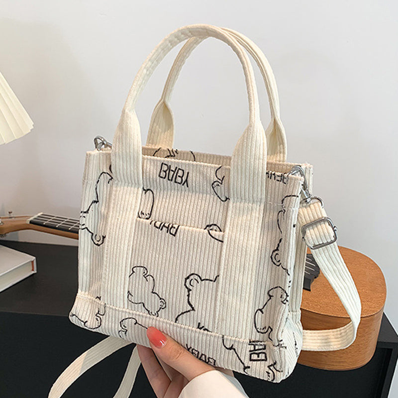 Portable Print Carryall Hand Bag