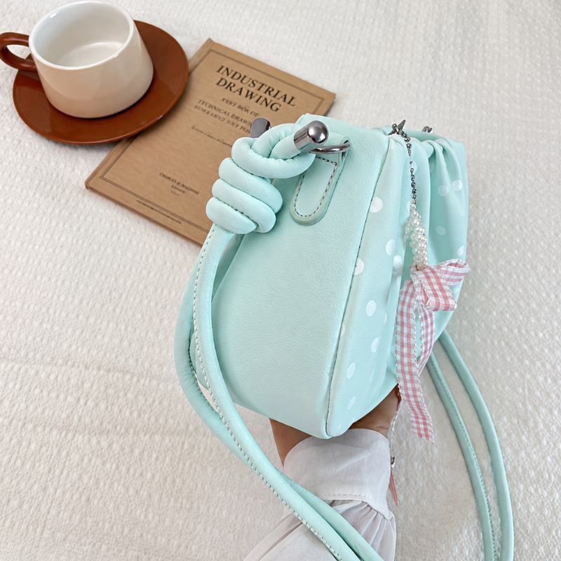 Dotted Ribbon Women’s Shoulder Bag
