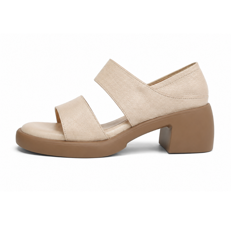 Valora Peep-Toe Heel Sandals