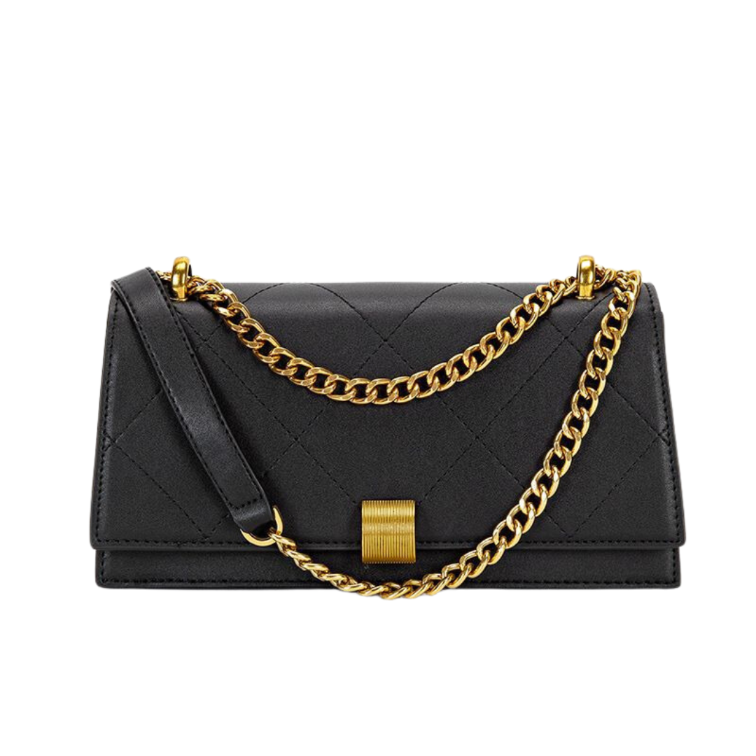 Luxe Fusion Chain Square Crossbody Bag