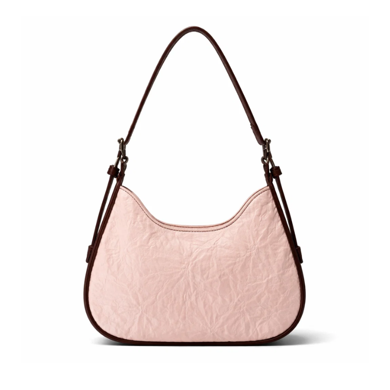 Diamond Heart Crescent Shoulder Bag