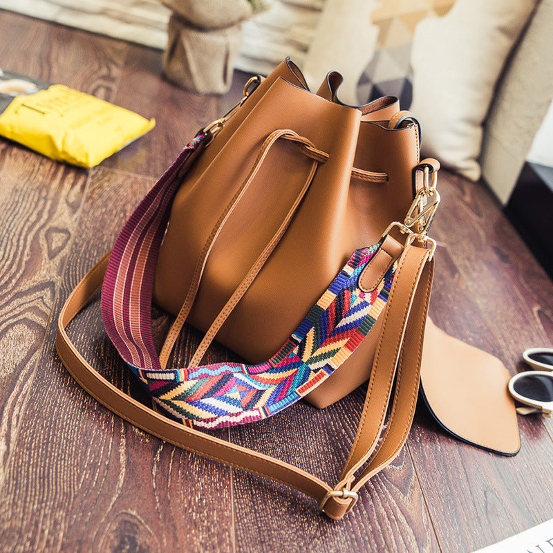 Ribbon Charm Bucket Bag