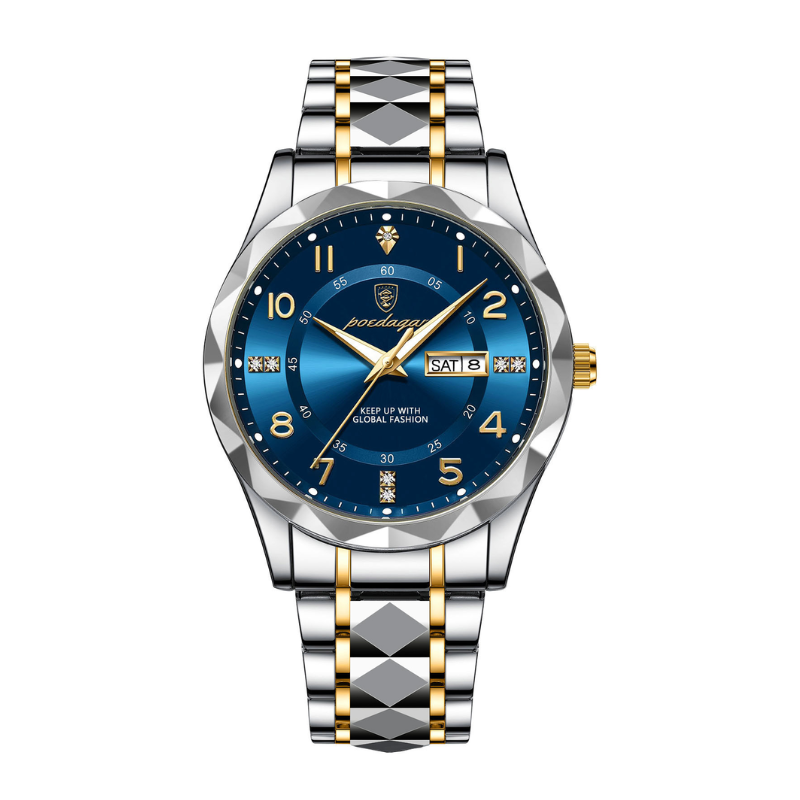 Shop now in Sri Lanka - Luxe Glow Men's Waterproof Quartz Watch
