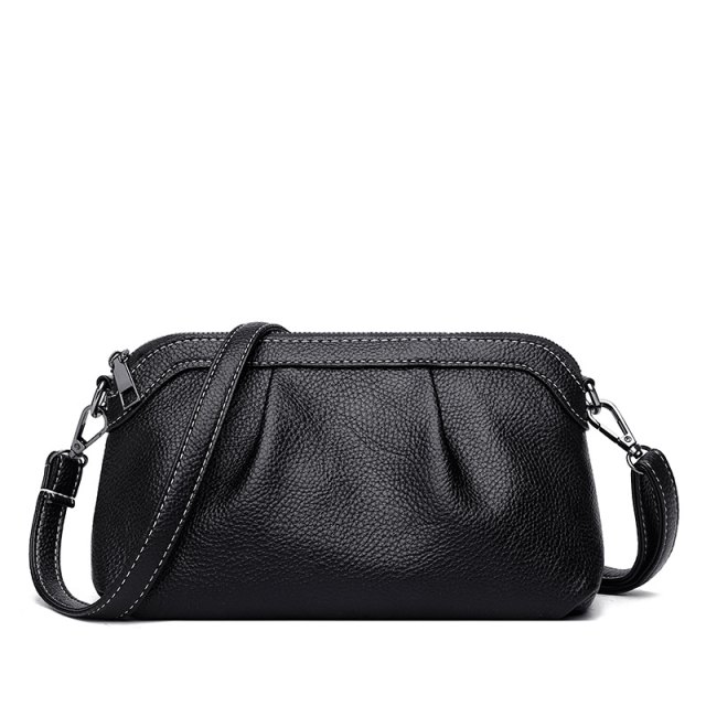 Soft Pebble Leather Mini Shoulder Bag