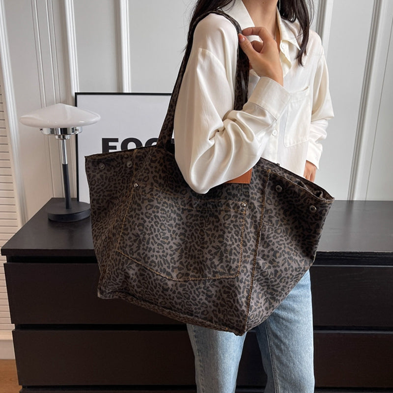 Leopard Print Tote Bag