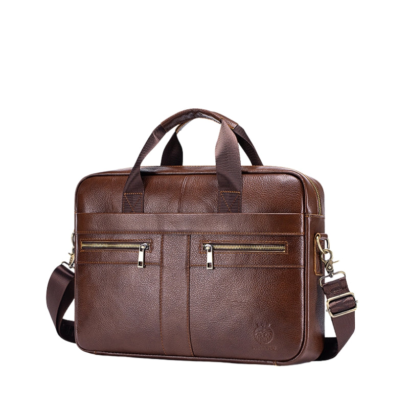 Premium Leather Finish Professional Briefcase Laptop Bag