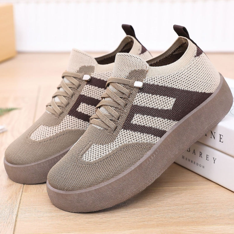 Women's Casual Knit Platform Sneakers