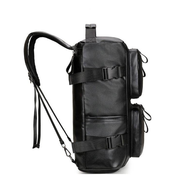 Fashion Business Casual Leather Look Travel Backpack